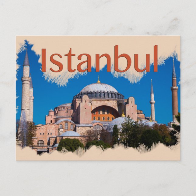 Cartão Postal Istambul: Hagia Sophia (Frente)