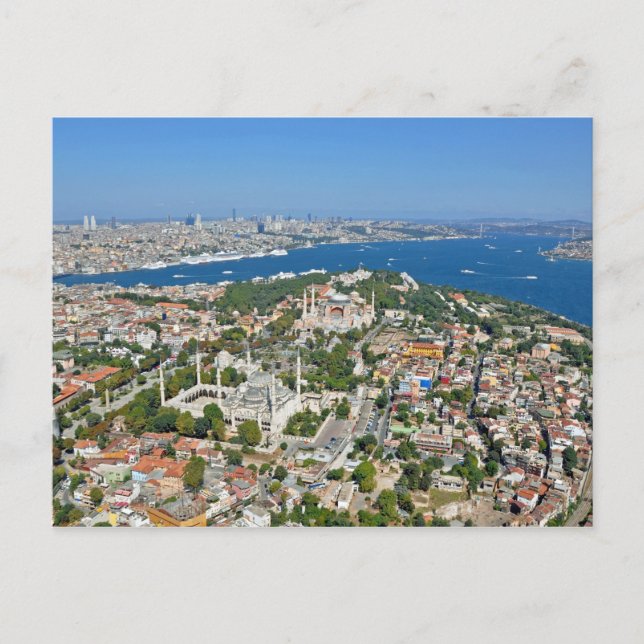 Cartão Postal Istambul - Sultanahmet (Vista aérea) (Frente)