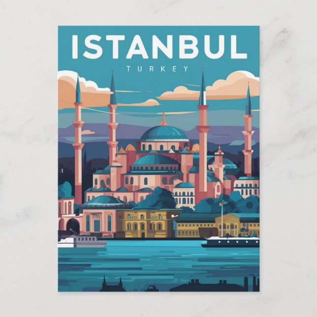 Cartão Postal Istambul Turquia (Frente)