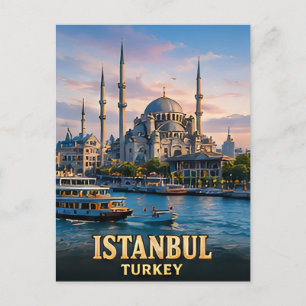 Cartão Postal ✈️ Istambul Turquia Memórias de Viagem 🕌