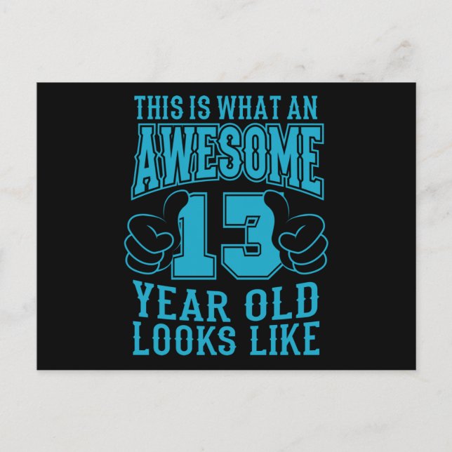 CARTÃO POSTAL ISTO É O ANO INCRÍVEL DE 13 DE 13 ANOS (Frente)