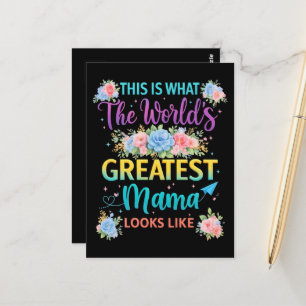 Cartão Postal Isto é o Que a Melhor Mãe do Mundo 