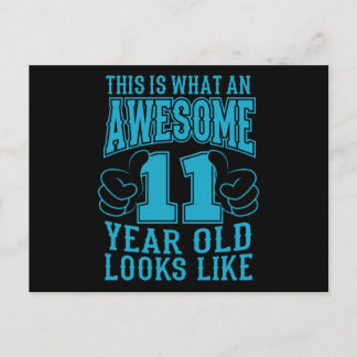 CARTÃO POSTAL ISTO É O QUE É UM 11 ANOS DE IDADE ANIVERSÁRIO DE 