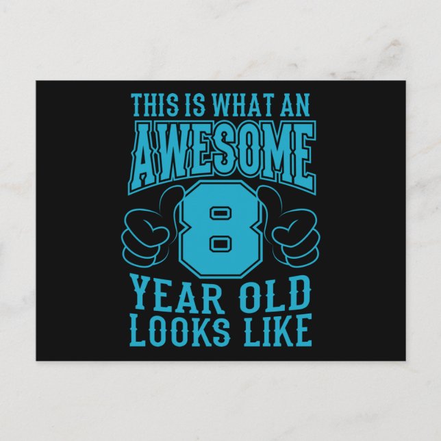CARTÃO POSTAL ISTO É O QUE É UM INCÍVEL ANIVERSÁRIO DE 8 ANOS DE (Frente)