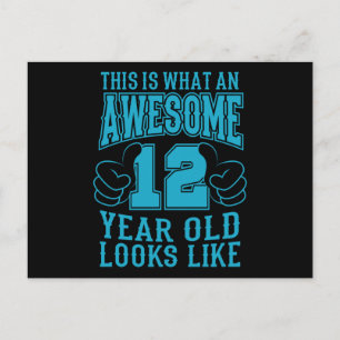 CARTÃO POSTAL ISTO É O QUE É UM INCRÍVEL ANIVERSÁRIO DE 12 ANOS 