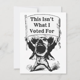 Cartão Postal Isto não foi pelo que eu votei
