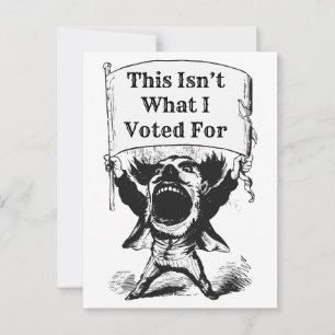 Cartão Postal Isto não foi pelo que eu votei