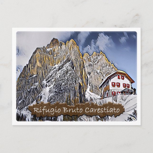 Cartão Postal It - Alpine hut Carestiato - Dolzegovina - (Frente)
