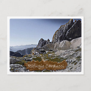 Cartão Postal It - alpine hut Rifugio Giosue Carduci Dolomi -