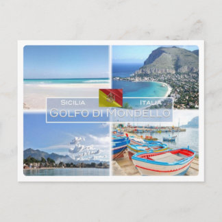 Cartão Postal IT Itália - Itália - Sicília - Golfo di Mondello