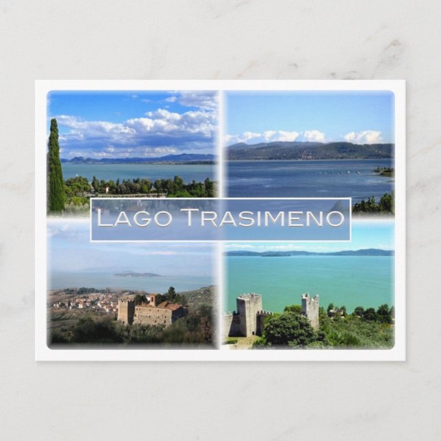 Cartão Postal IT Itália - Lago Trasimeno - (Frente)