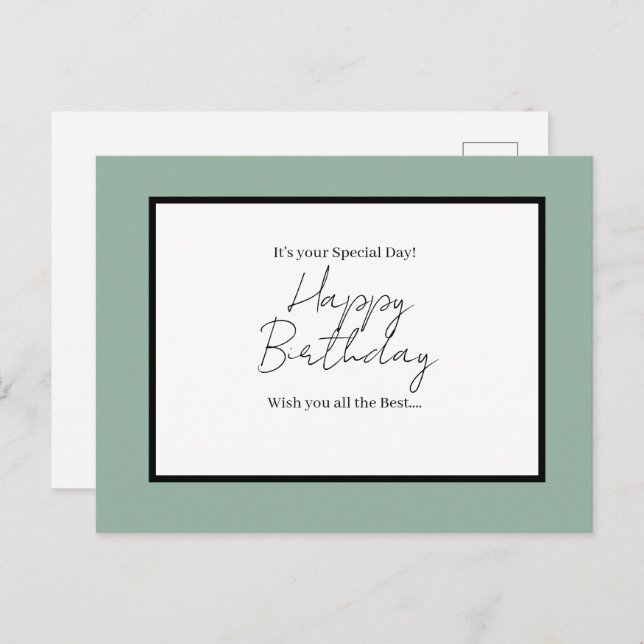Cartão Postal It’s Your Special Day – Happy Birthday Postcard (Frente/Verso)
