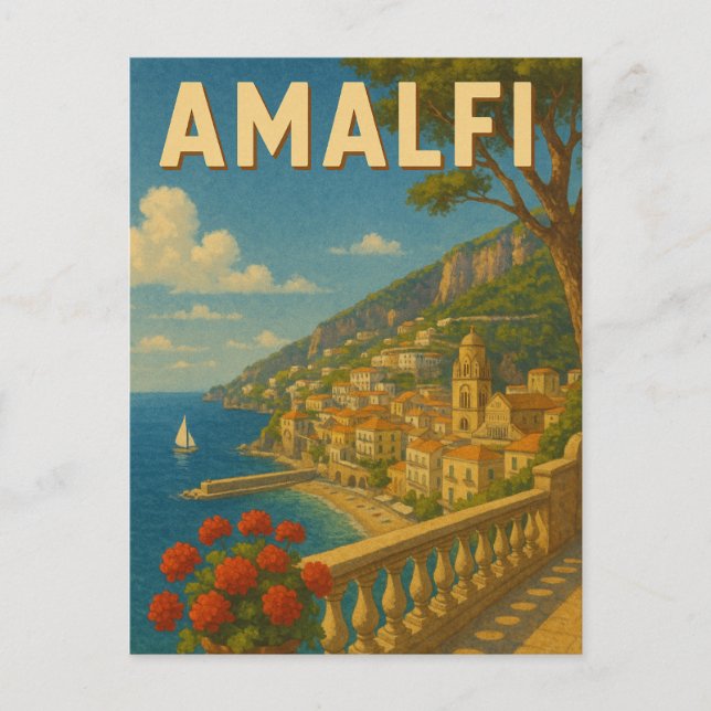 Cartão postal Itália Amalfi (Frente)