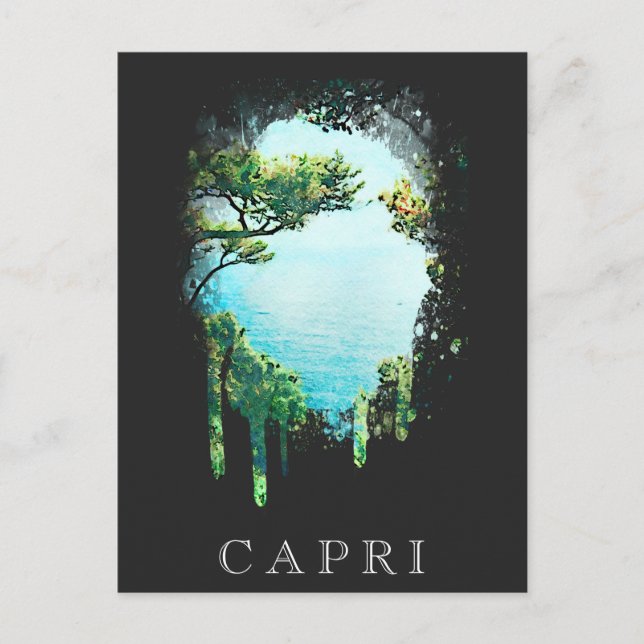 Cartão Postal *~* Italia Artsy ITALIA - Ilha CAPRI (Frente)