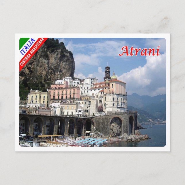 Cartão Postal Itália - Campânia - Costa Amalfi - Atrani - (Frente)
