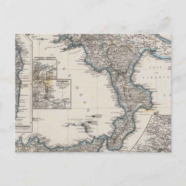 Cartão Postal Itália do Sul (Frente)