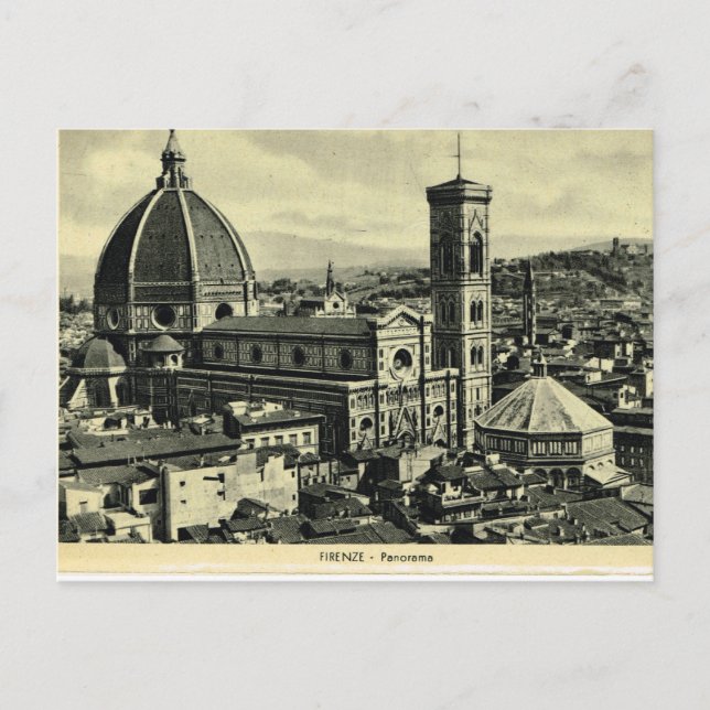Cartão Postal Itália, Florença, Firenze, 1908,Firenze, Duomo 1 (Frente)