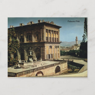 Cartão Postal Itália, Florença, Firenze, 1908, Palazzo Pitti,