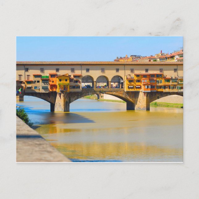 Cartão Postal Itália, Florença, Ponte Vecchio (Frente)