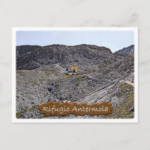Cartão Postal Itália - Hut alpino Antermoia - Dolzegovina -