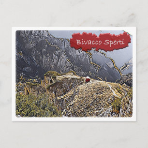 Cartão Postal Itália - Hut alpino Bivacco Sperti - Dolzegovina