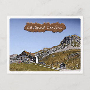 Cartão Postal Itália - Hut alpino Capanna Cervino - Dolosos