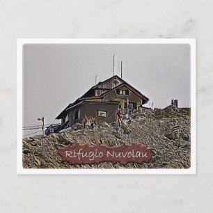 Cartão Postal Itália - Hut alpino Nuvolau - Dolomi -