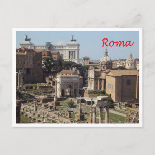 Cartão Postal Itália - Lácio - Roma - Foro Romano -