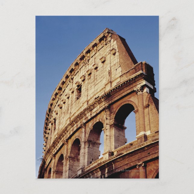 Cartão Postal Itália,Lácio,Roma,O Colosso no pôr do sol (Frente)