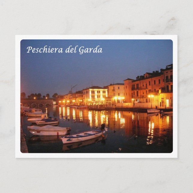 Cartão Postal Itália - Lago Garda - Peschiera del Garda - (Frente)