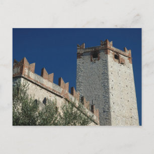 Cartão Postal Itália, Malcesine, Lago de Garda, Castelo Scaliger
