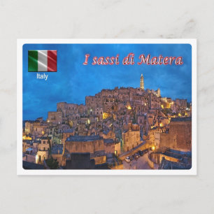 Cartão Postal Itália - O Sassi de Matera - Patrimônio da Unesc