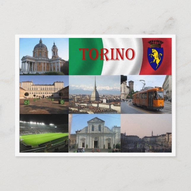 Cartão Postal Itália - Piemonte - Torino - Mosaico - (Frente)