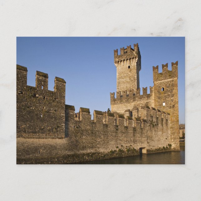 Cartão Postal Itália, Província de Brescia, Sirmione. Castello (Frente)