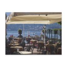 Itália, Província De Como, Bellagio. Lakeside café