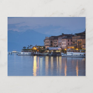 Cartão Postal Itália, Província de Como, Bellagio. Vista da cida