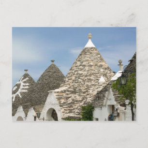 Cartão Postal Itália, Puglia, Alberobello, Terra dei Trulli,