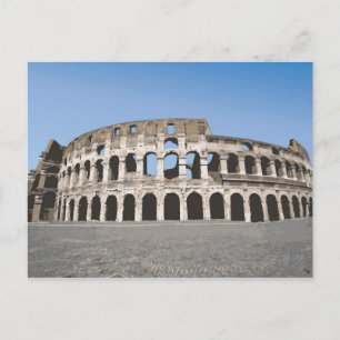 Cartão Postal Itália, Roma, Anfiteatro Romano Antiquado,