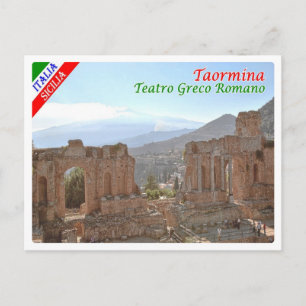 Cartão Postal Itália - Sicília - Taormina - Teatro Grego-Roman