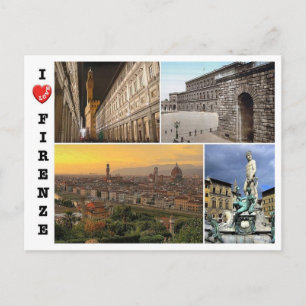 Cartão Postal Itália - Toscana - Florença - Mosaico -