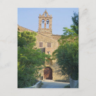 Cartão Postal Itália, Toscana, La Foce, Igreja Picturesca em