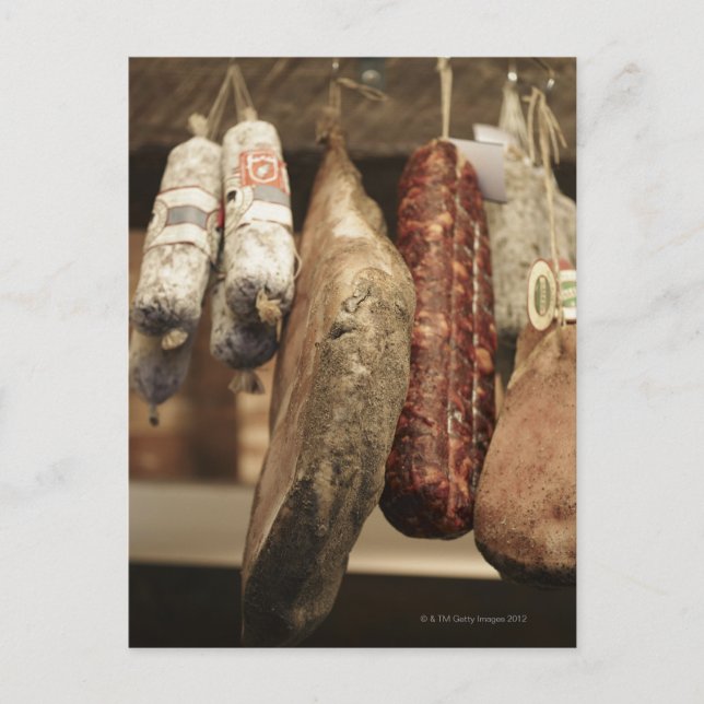 Cartão Postal Itália,Toscana,Pienza,Seleção do presunto local e (Frente)