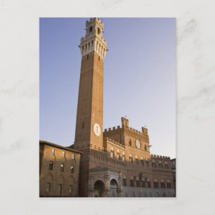 Cartão Postal Itália, Toscana, Siena. Torre del Mangia em
