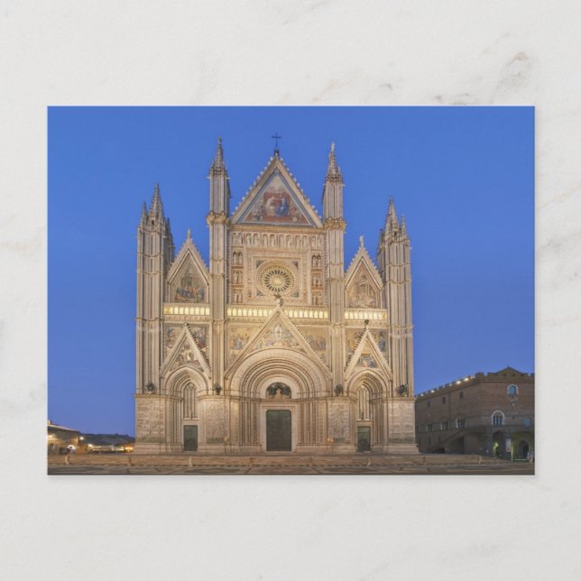 Cartão Postal Itália, Úmbria, Orvieto, Catedral de Orvieto (Frente)