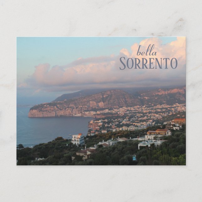 Cartão postal italiano "Bella Sorrento" (Frente)