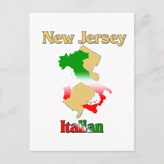Cartão Postal Italiano de Nova Jersey (Frente)