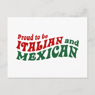 Cartão Postal Italiano mexicano