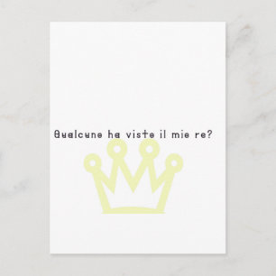 Cartão Postal Italiano-Rei