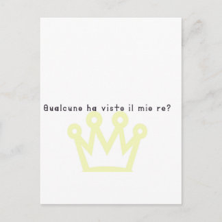 Cartão Postal Italiano-Rei