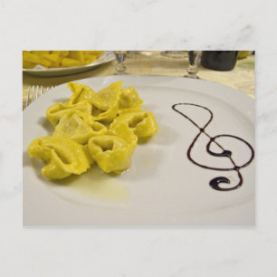 Cartão Postal Italy, Cento. A plate of cheese tortellini